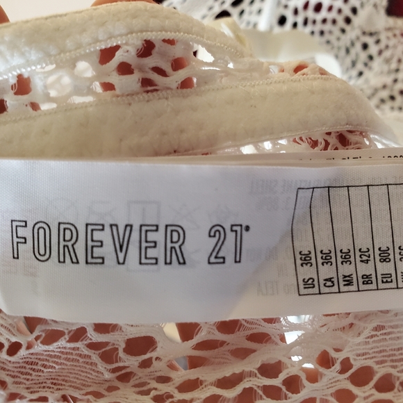 New Forever21 lingerie bra lace details 36c - Picture 6 of 6